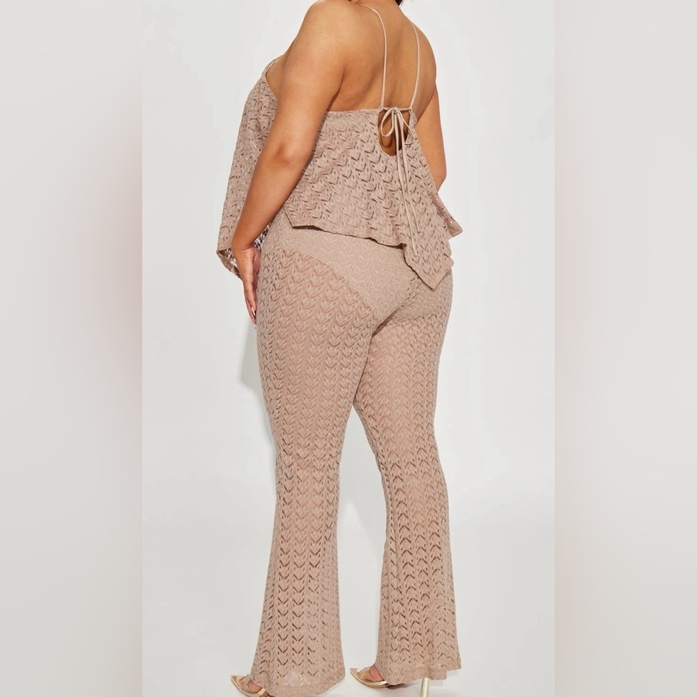 Fashion Nova Mocha Halter Jumpsuit 2X - Picture 4 of 4